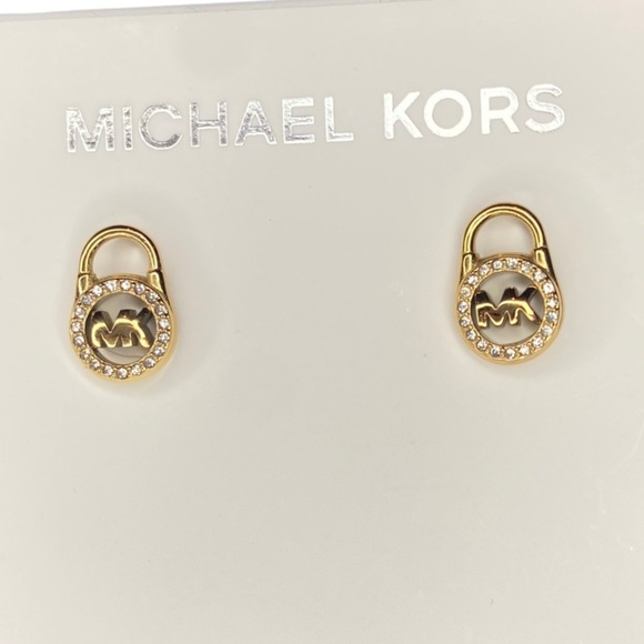 Michael Kors MK Gold studs - Picture 1 of 3